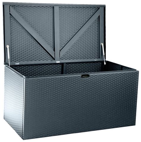 Rowlinson Metal Deck Box Anthracite with Assembly